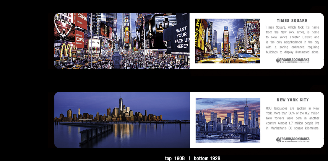 NYC Magnetic Bookmarks | Psaris Productions