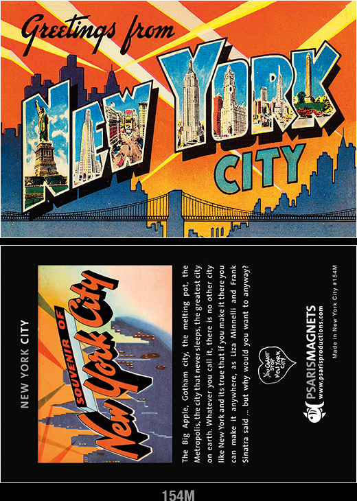 New York City refrigerator magnets-Psaris Productions