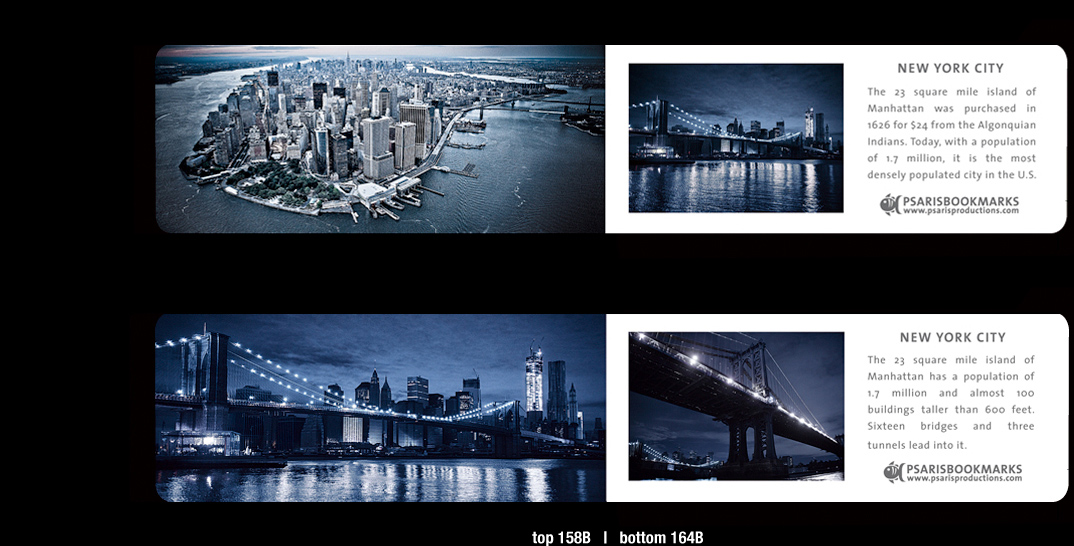 NYC Magnetic Bookmarks | Psaris Productions