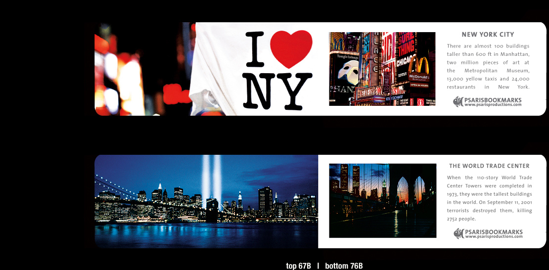 Magnetic Bookmarks NYC – Psaris Productions