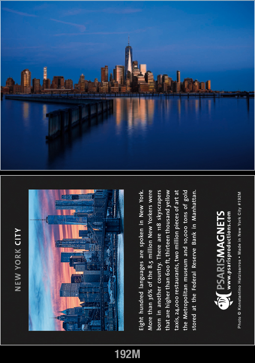 New York Double Sided Fridge Magnets | Psaris Productions