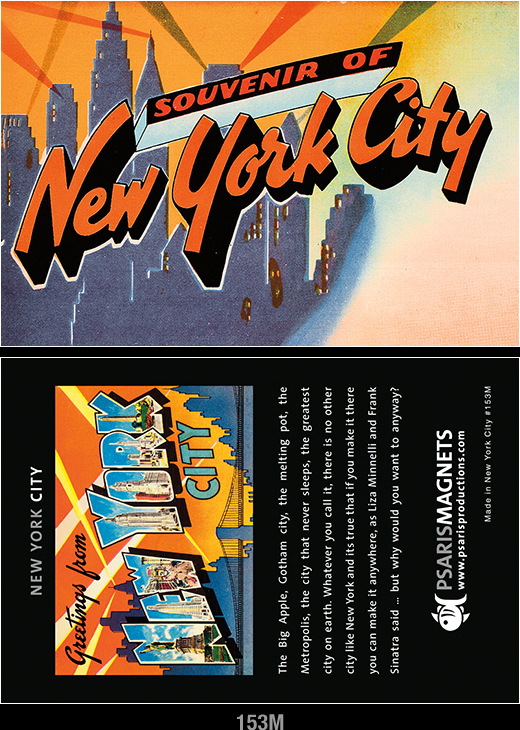 NY refrigerator magnets-Psaris Productions